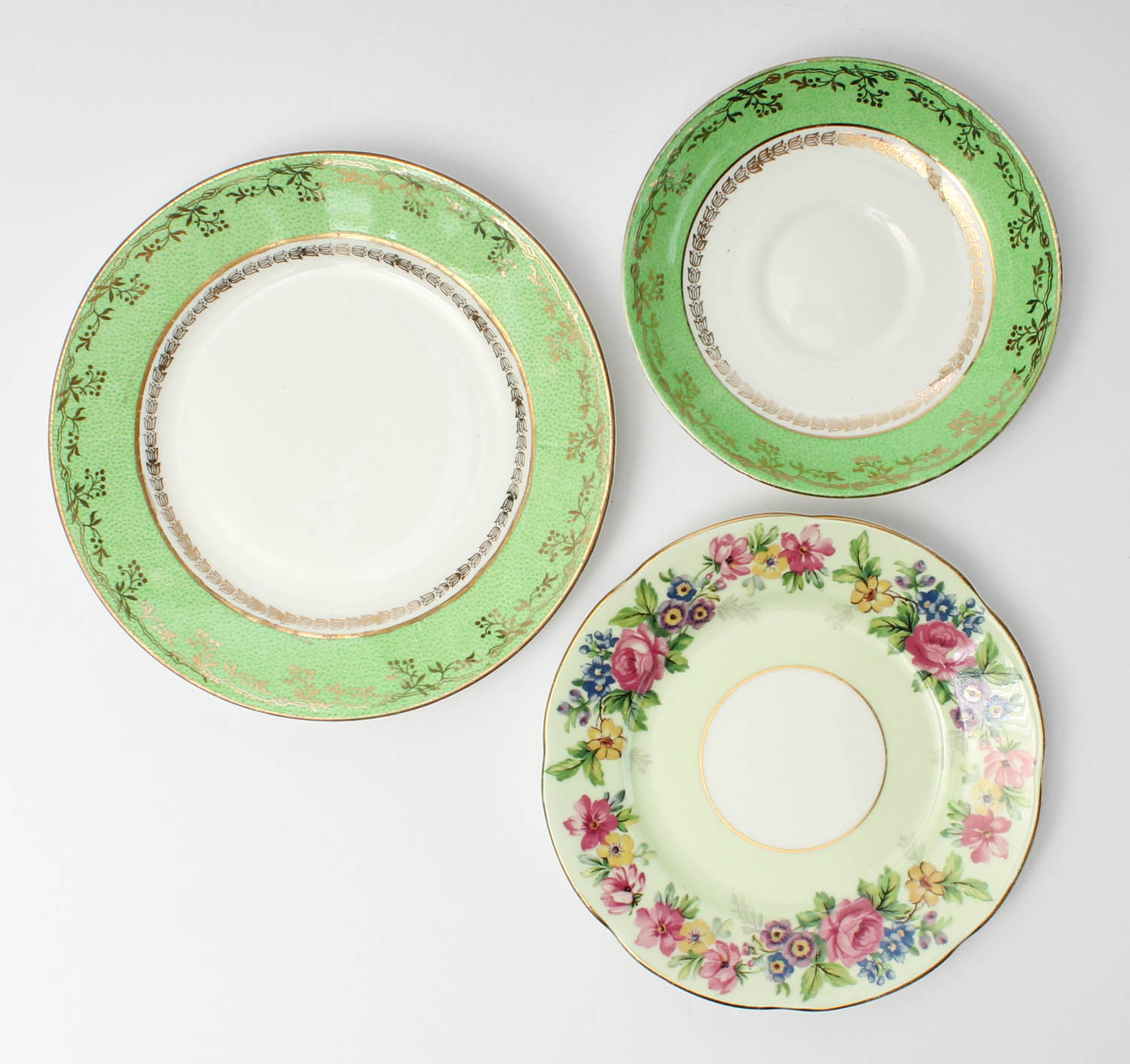 Assorted Vintage Green China Collection EBTH